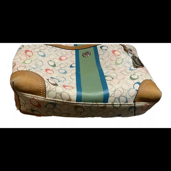 Leather Coach Colourblock Tote SOLD - Picture 5 of 5